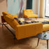 Splitback Styletto Sofa Bed / With Armrests Dark Wood